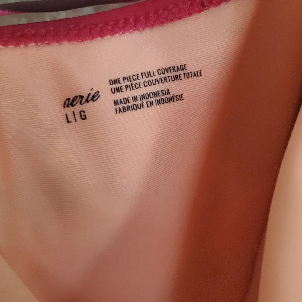 Aerie One Shoulder One Piece Swimsuit tie dye - Picture 8 of 8